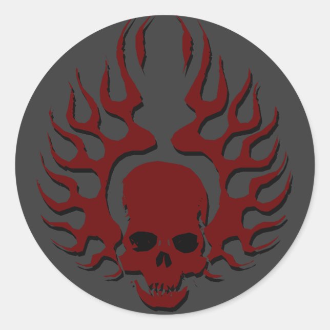 Adesivo Redondo Fire Wing (Frente)