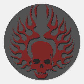 Adesivo Redondo Fire Wing