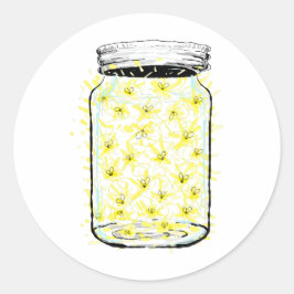 Adesivo Redondo Firefly Frenzy