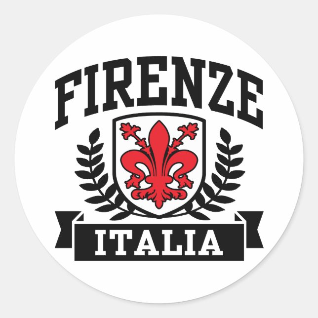 Adesivo Redondo Firenze Italia (Frente)