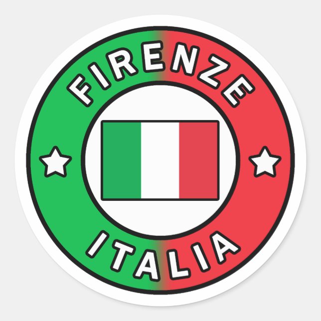 Adesivo Redondo Firenze Italia (Frente)