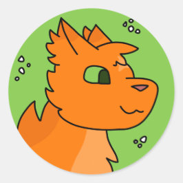 Adesivo Redondo Firestar Round Sticker