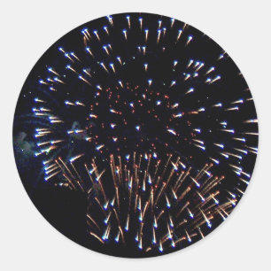 Adesivo Redondo Fireworks