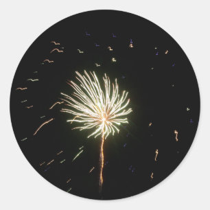 Adesivo Redondo Fireworks 1