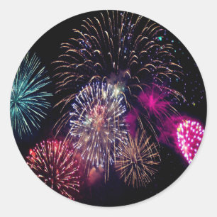 Adesivo Redondo Fireworks Classic Round Sticker