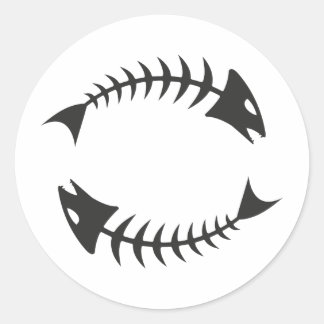 Adesivo Redondo Fischgräte de Peixe Duplo