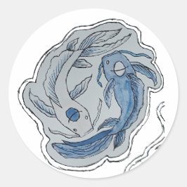 Adesivo Redondo Fish..