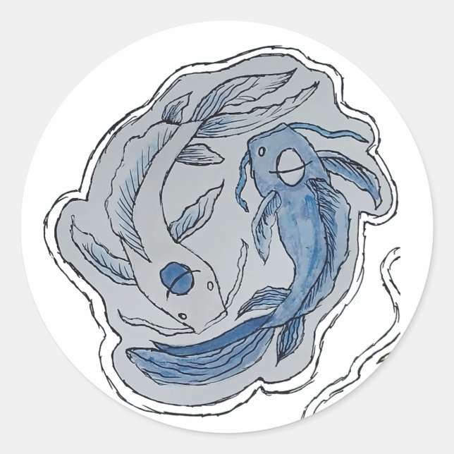 Adesivo Redondo Fish.. (Frente)