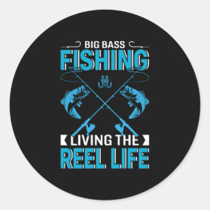 Adesivo Redondo Fisher Oferece Grande Pesca Vivendo A Vida