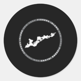 Adesivo Redondo Fishers Island New York