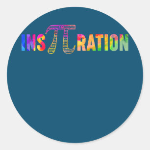 Adesivo Redondo Física Matemática Irracional 3 14 Pi-Day