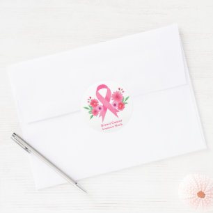 Adesivo Redondo Fita com Stickers-Rosa