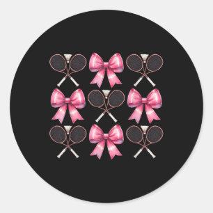 Adesivo Redondo Fita Cor-de-Arco Badminton Shuttle Racket Rosa
