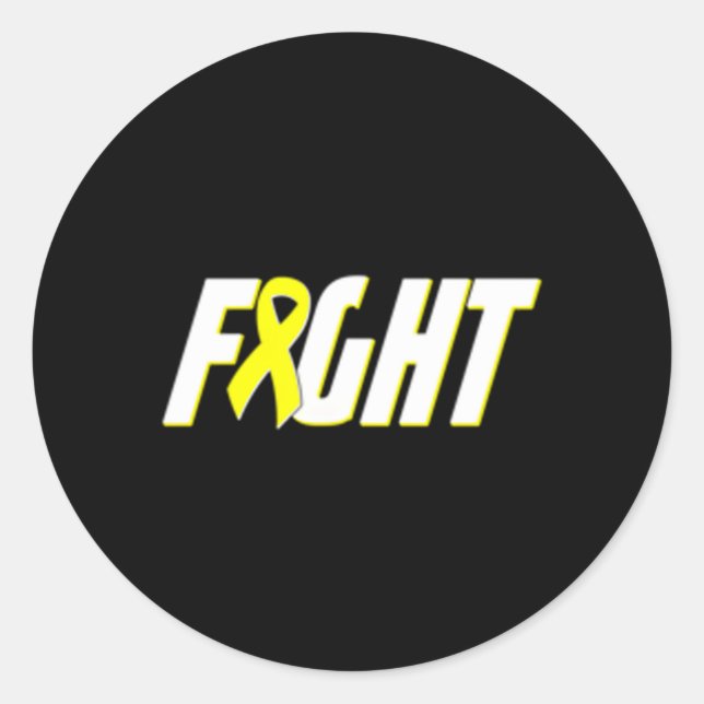 Adesivo Redondo Fita de Cancer do Osso de Sensibilização Sarcoma (Frente)