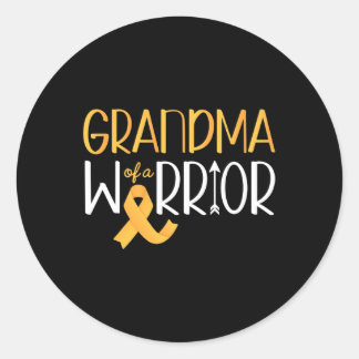 Adesivo Redondo Fita de ouro e Cancer de infância amarelo da fita