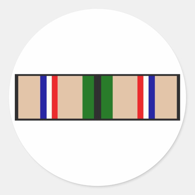 Adesivo Redondo Fita de Tempestade do Deserto (Frente)