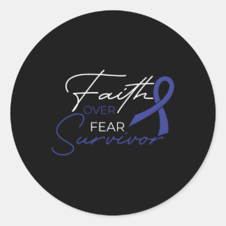 Adesivo Redondo Fita do Cancer de Luta do Cancer Colon