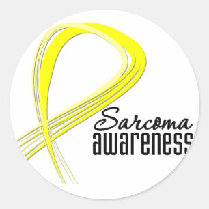 Adesivo Redondo Fita do Grunge da consciência do Sarcoma