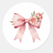 Fita e Flores Coquette Rosa