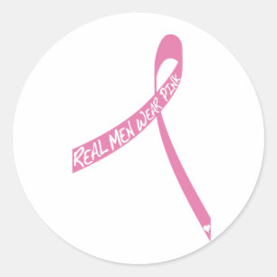 Adesivo Redondo fita real do rosa do desgaste de homens