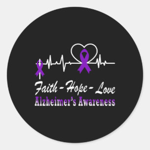 Adesivo Redondo Fita Roxa de Sensibilização Fim do Heimer