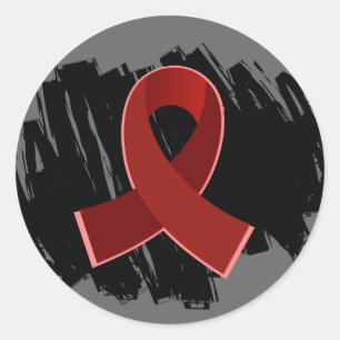 Adesivo Redondo Fita Turva De Mieloma Múltiplo Com Escribble