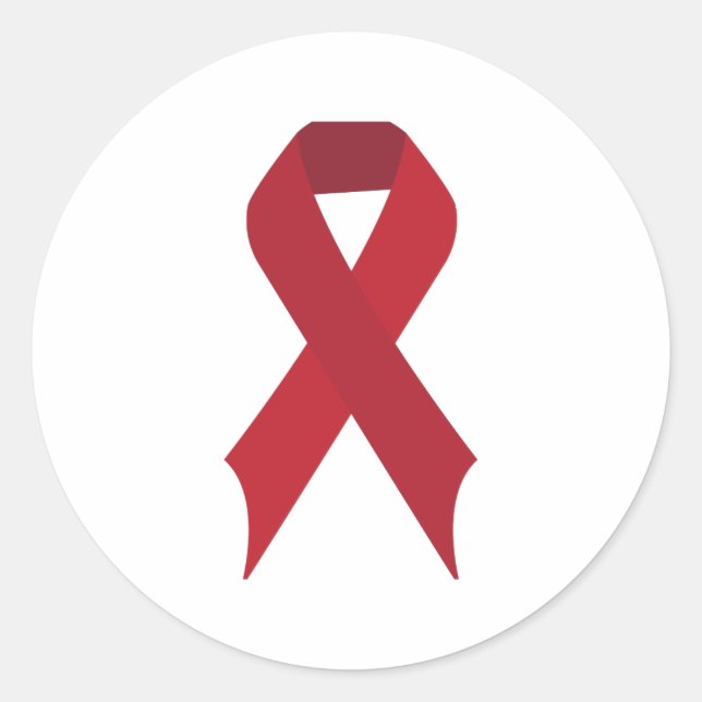 Adesivo Redondo Fita Vermelha (Frente)