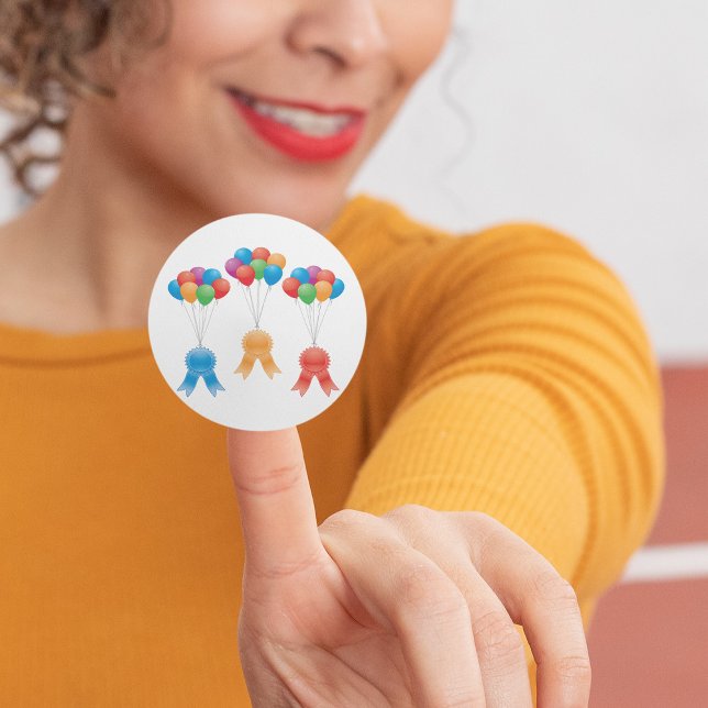 Adesivo Redondo Fitas E Palões De prêmio Clássicos (Criador carregado)