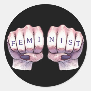 Adesivo Redondo Fitas Feministas