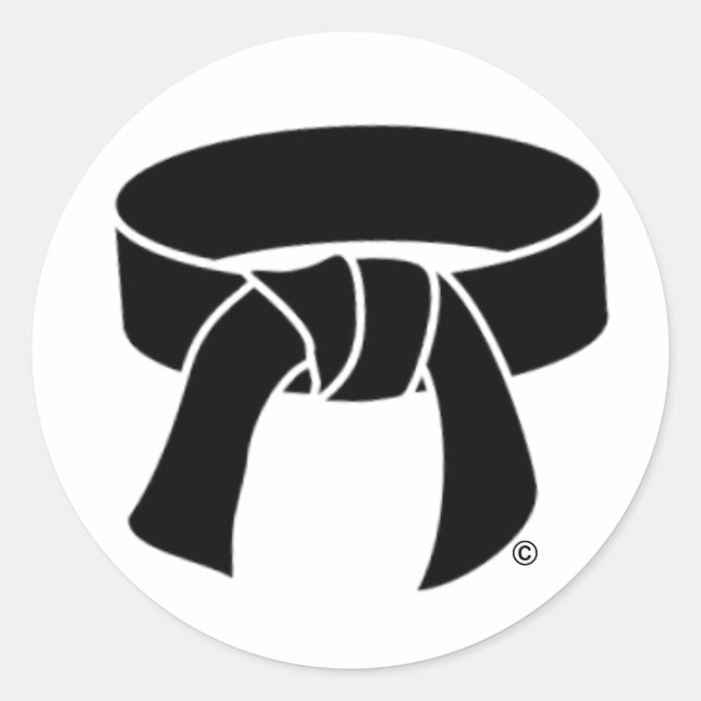 Adesivo Redondo Fixadores do cinto preto (Frente)