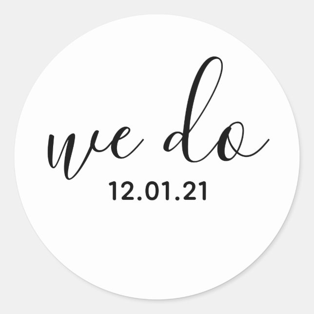 Adesivo Redondo Fizemos Selo De Envelope Datado (Frente)