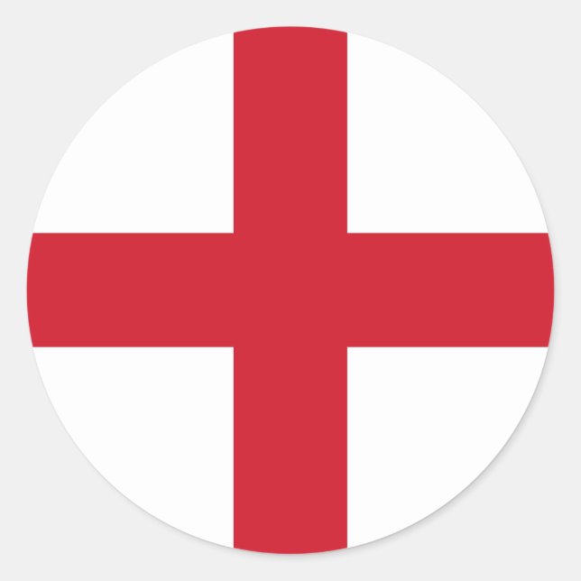 Adesivo Redondo Flag of England Sticker (Frente)