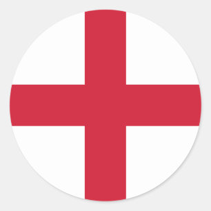 Adesivo Redondo Flag of England Sticker