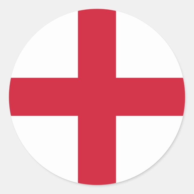 Adesivo Redondo Flag of England Sticker (Frente)