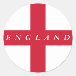 Adesivo Redondo Flag of England Sticker