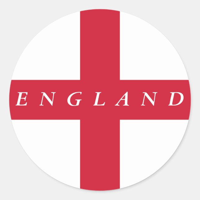 Adesivo Redondo Flag of England Sticker (Frente)