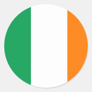 Adesivo Redondo Flag of Ireland Sticker