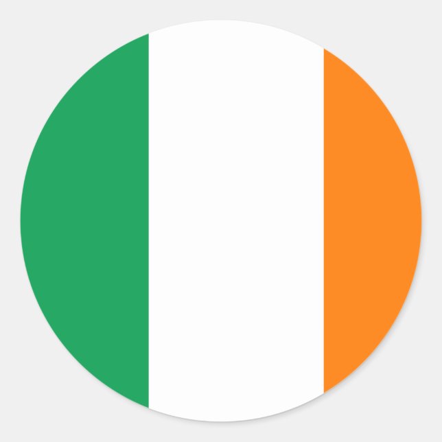 Adesivo Redondo Flag of Ireland Sticker (Frente)