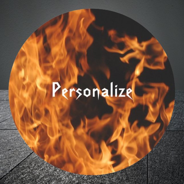 Adesivo Redondo Flames Sticker (Flames Sticker)