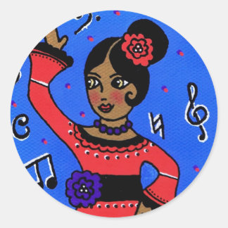 Adesivo Redondo Flaminco Stickers