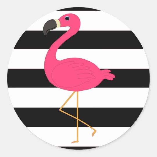 Adesivo Redondo Flamingo Preto E Branco Do Rosa Da Listra Zazzle Com Br Preto e branco 9311 gifs. adesivo redondo flamingo preto e branco do rosa da listra