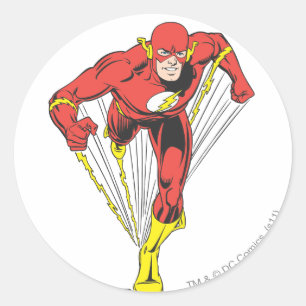 Adesivo Redondo Flash é executado em frente