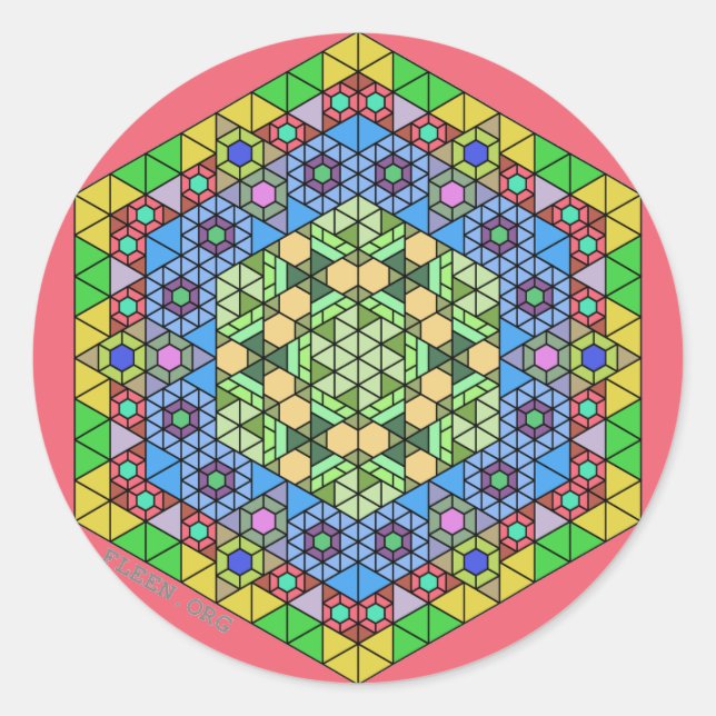 Adesivo Redondo Fleen Sticker #1 (Frente)