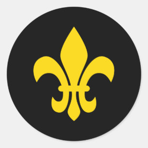 Adesivo Redondo Fleur de Lis