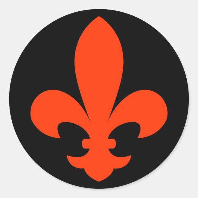 Adesivo Redondo Fleur-de-lis (Frente)