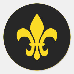Adesivo Redondo Fleur de Lis
