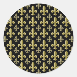 Adesivo Redondo Fleur-de-lis