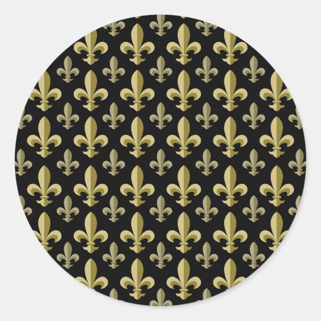 Adesivo Redondo Fleur-de-lis (Frente)