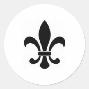 Adesivo Redondo Fleur De Lis Sticker