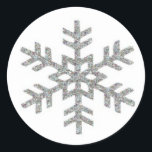Adesivo Redondo Floco<br><div class="desc">Floco de neve</div>
